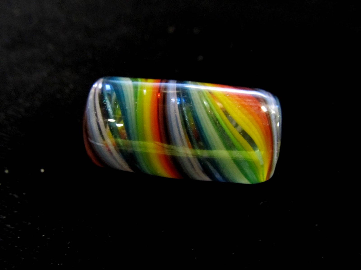 Taste the Rainbow Glass Dread Bead, CUSTOM Style and sizes Options