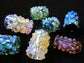 Dots All Colors Glass Dread Bead, CUSTOM Bead Hole Sizes 4-16mm