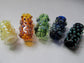 Dots All Colors Glass Dread Bead, CUSTOM Bead Hole Sizes 4-16mm