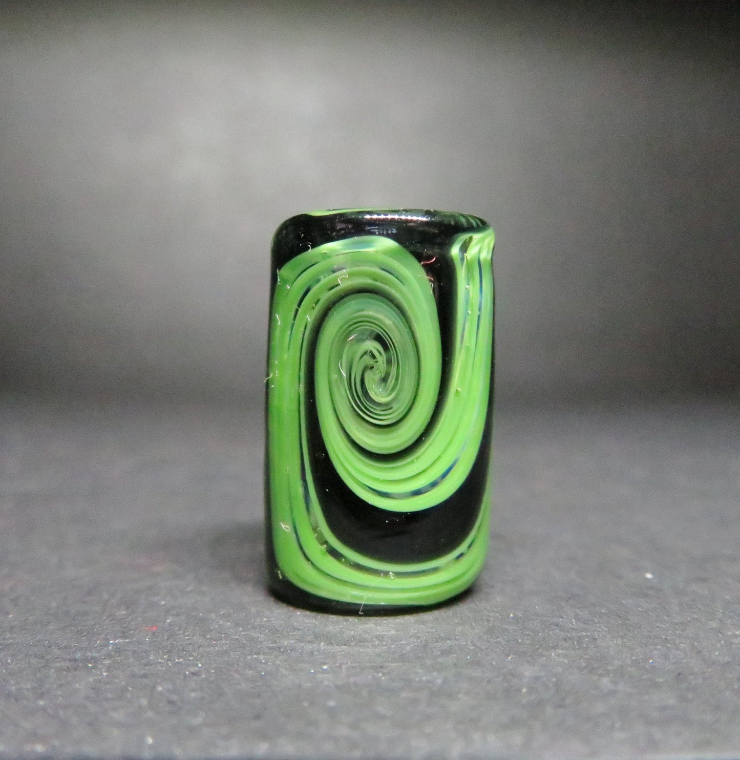 Leafy Green Glass Dread Bead, CUSTOM Style and sizes Options