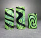 Leafy Green Glass Dread Bead, CUSTOM Style and sizes Options