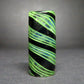 Leafy Green Glass Dread Bead, CUSTOM Style and sizes Options