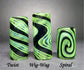 Leafy Green Glass Dread Bead, CUSTOM Style and sizes Options