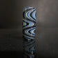 Blackberry Glass Dread Bead / CUSTOM Style and sizes Options / 4-16mm Bead Holes / Spiral - Wig wag - Twist / Made To Order