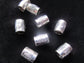 2 pack Metal double spiral Dread Beads Large hole Bead, 4E001