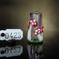 Amanita Mushroom Glass Dreadlock Bead, CUSTOM Bead Hole Sizes 4-16mm