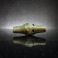 African brass Spiral cone Dread Bead - 4mm bead holes - Brass dread bead, Large hole beads, 4D049, , metal dread bead, metal dread bead