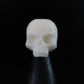 Skull Dreadlock Bead / CUSTOM Bead Hole - Black or White is Paintable! / Dreadlock Accessories, Loc Beads, Dread Bead, Paracord Beads, 4D037