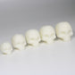 Skull Dreadlock Bead / CUSTOM Bead Hole - Black or White is Paintable! / Dreadlock Accessories, Loc Beads, Dread Bead, Paracord Beads, 4D037