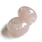 Rose Quartz Dreadlock Bead Set / 6mm Beads Hole - Set of 2 / Dreadlocks, Dread Beads, Dread Accessories, Loc beads  Stone Dread Beads