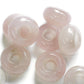 Rose Quartz Dreadlock Bead Set / 6mm Beads Hole - Set of 2 / Dreadlocks, Dread Beads, Dread Accessories, Loc beads  Stone Dread Beads