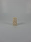 Long Flower Carved Bone Dread Beads / 8 or 10mm bead hole / Large hole Beads for dreadlocks or chunky hemp jewelry beads, 4C003 #0994