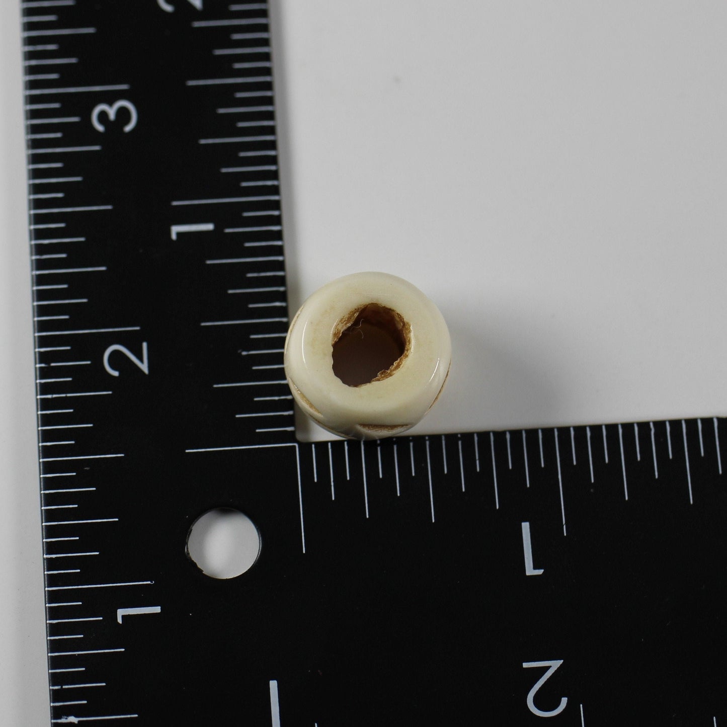 Carved Bone Dread Bead // 8 - 12mm Bead Holes // Dreadlock Beads, Dread Jewelry, Dread Accessories, Large Hole Beads, Hair Beads, B13