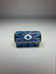 Evil Eye Dreadlock Bead BLUE // 7mm Beads Hole  // Psychedelic Beads for Dreadlocks, Dread Beads, Hair Jewelry, metal dread bead