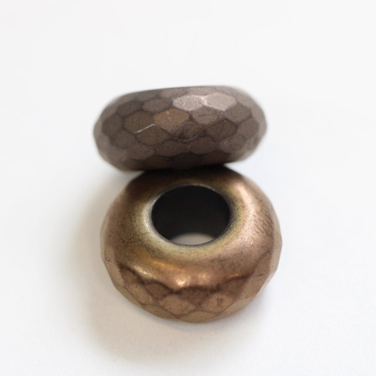 Bronze Acorn Cap Dreadlock Beads // 6mm Beads Hole - Set of 2 // Beads for Dreadlocks, Dread Beads, Hair Jewelry, metal dread bead