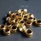 2 pack "gold" Metal Celtic dread lock beads or viking beard beads 5mm bead hole, 4E002, , metal dread bead, metal dread bead