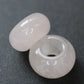 Rose Quartz Dreadlock Bead Set / 6mm Beads Hole - Set of 2 / Dreadlocks, Dread Beads, Dread Accessories, Loc beads  Stone Dread Beads