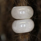 Rose Quartz Dreadlock Bead Set / 6mm Beads Hole - Set of 2 / Dreadlocks, Dread Beads, Dread Accessories, Loc beads  Stone Dread Beads