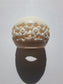 Flower Child Bone Dread Bead / 15mm Bead Holes / Natural Beads for Dreadlocks, Bone Hair Beads, Natural Hair Jewelry