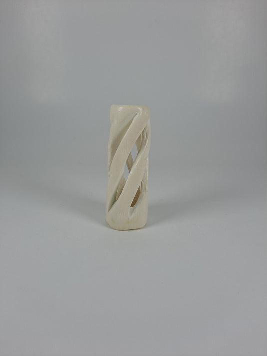 Twister Bone Dread Bead / 10mm Bead Holes / Natural Beads for Dreadlocks, Bone Hair Beads, Natural Hair Jewelry