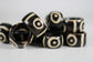 Batik Bulls Eye Bone Dread Bead / 6-12mm Bead Holes / Dreadlock Beads, Dread Jewelry, Dread Accessories, Large Hole Beads, Hair Beads, B18