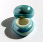 2 Pack Blue Ceramic Dread Beads - 5mm Bead Hole - Dread Lock Beads, Dread Accessories, Dreadlock Beads, Large Hole Beads, Blue loc beads