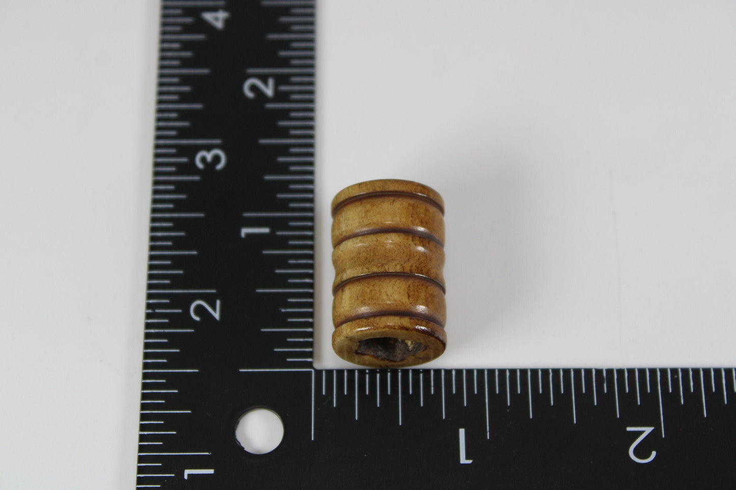 Dark Brown Bone Dread Bead // 8 mm Bead Hole // Dreadlock Beads, Dread Jewelry, Dread Accessories, Large Hole Beads, Hair Beads