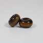 Tigers Eye Dread Bead / Set of 2 beads - 6mm bead hole / Dreadlock Beads, Dread Jewelry, Dread Accessories, Loc Jewelry,   Stone Dread Beads