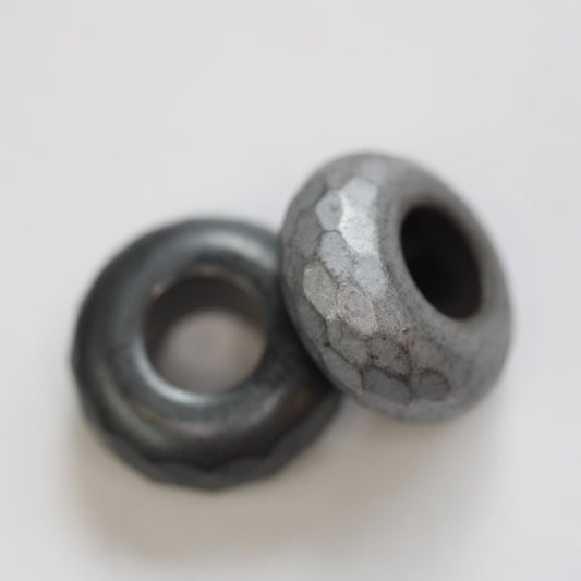 Silver Snake Dreadlock Bead // 6mm Beads Hole -  Set of 2 // Beads for Dreadlocks, Dread Beads, Hair Jewelry, metal dread bead