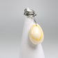 Yellow Cowrie Shell Dreadlock Bead - 5 mm bead hole - Dreadlock Accessories, Ocean Themed Dread Beads, Loc Beads,   Stone Dread Beads