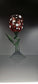 Piranha Plant Mushroom Flower Hand Blown Wine Glass, Ready To Ship