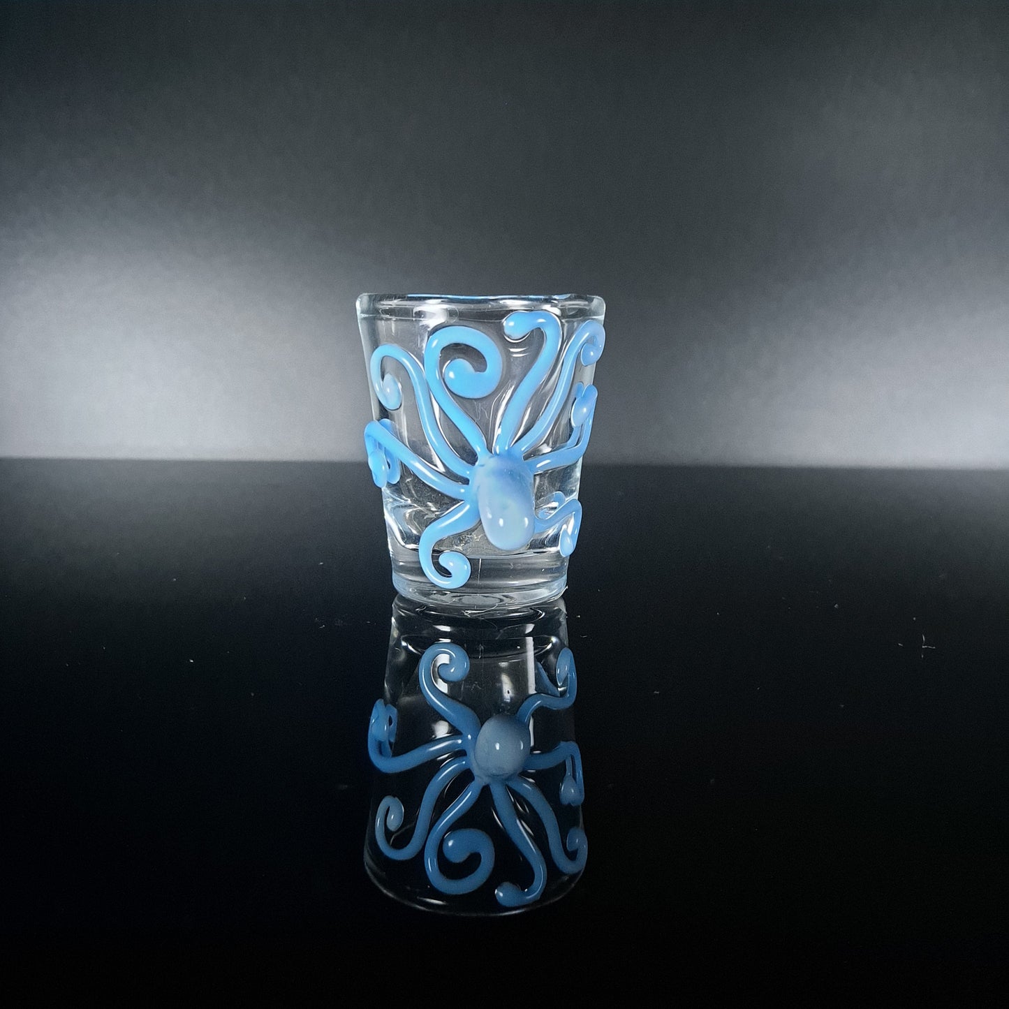 Hand Blown Octopus Shot Glass, Made to Order