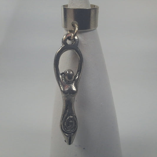 Silver Goddess Dread Bead - Adjustable Bead Hole - Dreadlock Accessories, Dread Beads, Loc Accessories, Loc Beads, metal dread bead