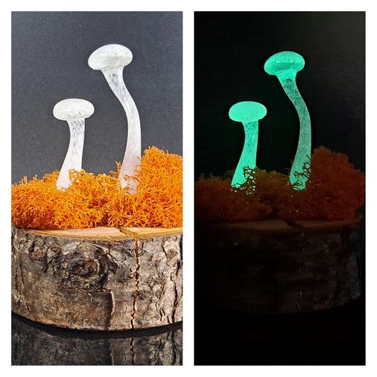 Mushroom Sculptures, Glow in the Dark Mushrooms