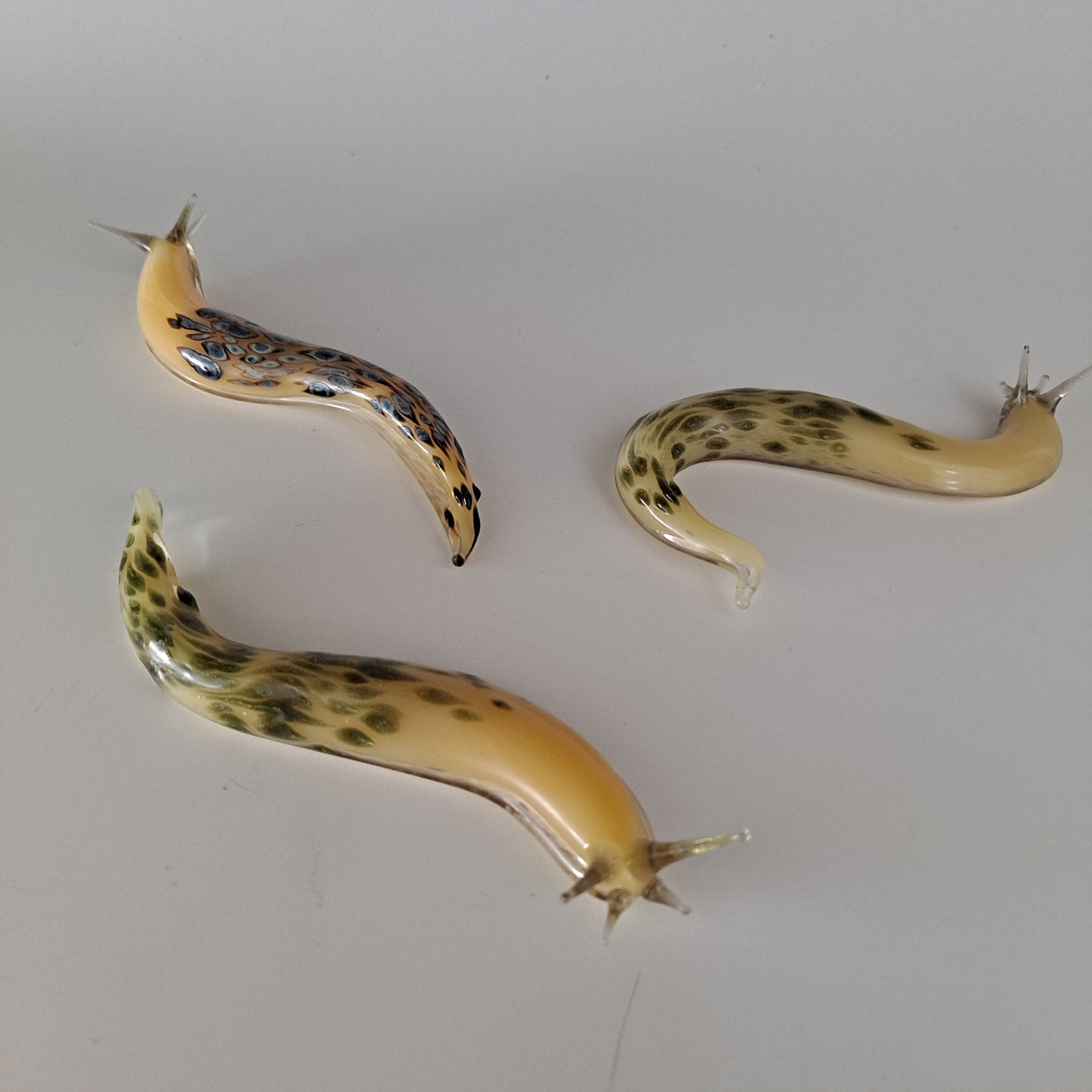 Handmade Glass Banana Slug Tree Ornament