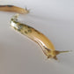 Handmade Glass Banana Slug Tree Ornament