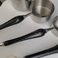 Kitchen Accessories, Measuring Cups with Black Glass Handles, #A0144, Ready to Ship