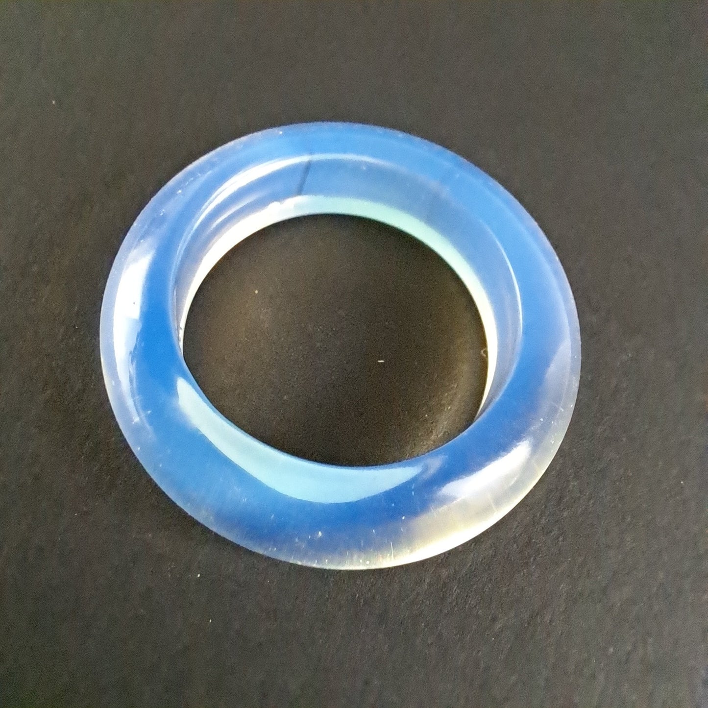 Single Opalite Glass Dread Bead - 18mm bead hole