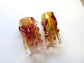 Heart Glass Dread Bead, CUSTOM Bead Hole Sizes 4-16mm