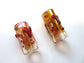 Heart Glass Dread Bead, CUSTOM Bead Hole Sizes 4-16mm