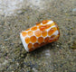 Honey Comb Drip Dread Bead with White Background, CUSTOM Bead Hole Sizes 4-16mm