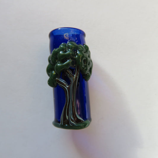 Summer Tree of Life Glass Dread Bead, CUSTOM Bead Hole Sizes 4-16mm