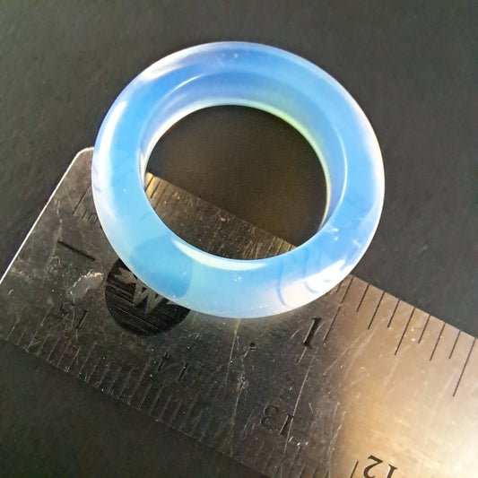 Single Opalite Glass Dread Bead - 18mm bead hole