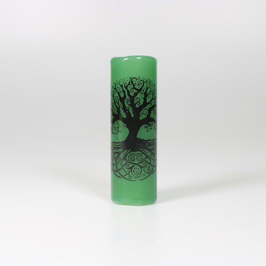 Celtic Tree of Life Glass Dread Bead, CUSTOM Colors & Hole Sizes, Made to Order
