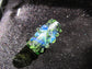 Dot Cross Glass Dread Bead, CUSTOM Bead Hole Sizes 4-16mm, Made to Order