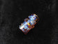 Dot Cross Glass Dread Bead, CUSTOM Bead Hole Sizes 4-16mm, Made to Order