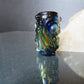 Fancy Silver Fume Black Glass Dread Bead, CUSTOM Bead Hole Sizes 4-16mm