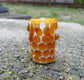 Honey Comb Drip Dread Bead with White Background, CUSTOM Bead Hole Sizes 4-16mm
