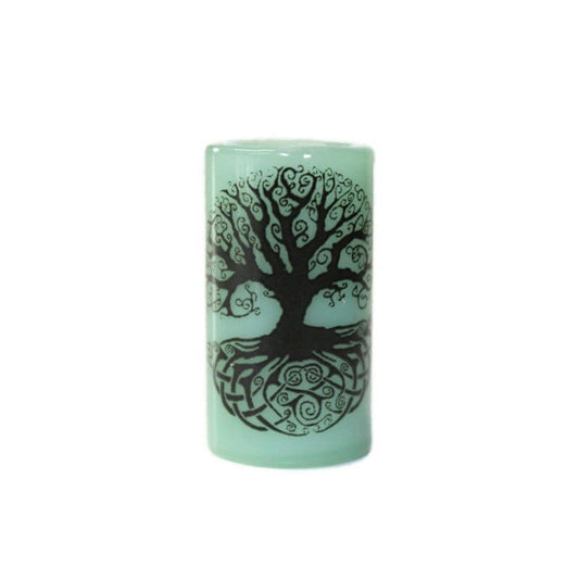 Celtic Tree of Life Glass Dread Bead, CUSTOM Colors & Hole Sizes, Made to Order