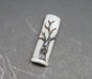 Winter Tree of life Glass Dread Bead,  CUSTOM Bead Hole Sizes 4-16mm